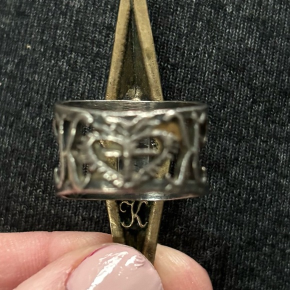 VSA Virgins Saints and Angels" Kardashian Double Point Ring 6.5 - Picture 3 of 4